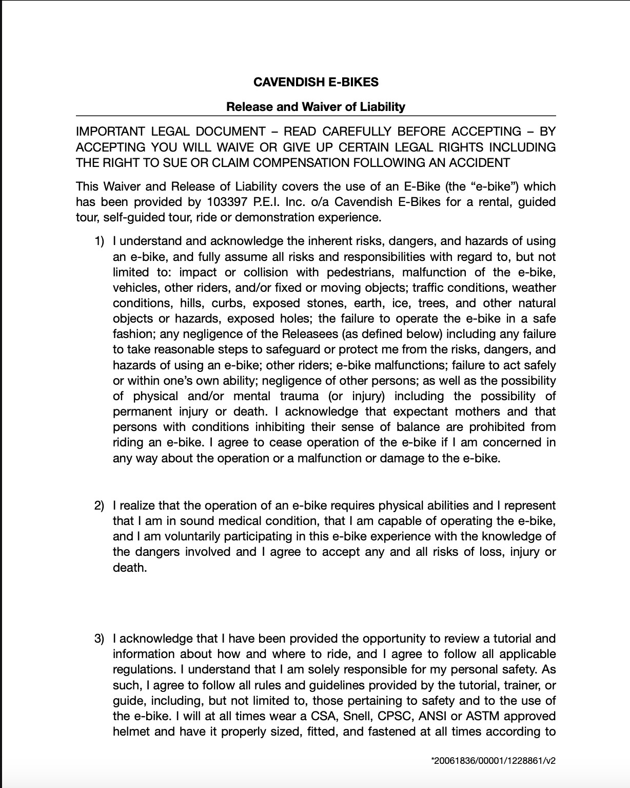 waiver